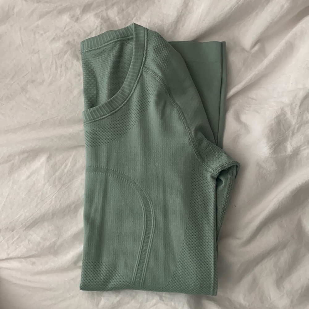 Sage Green Lululemon Swiftly Tech Long Sleeve